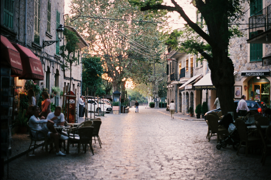 atardeciendo en Valldemossa