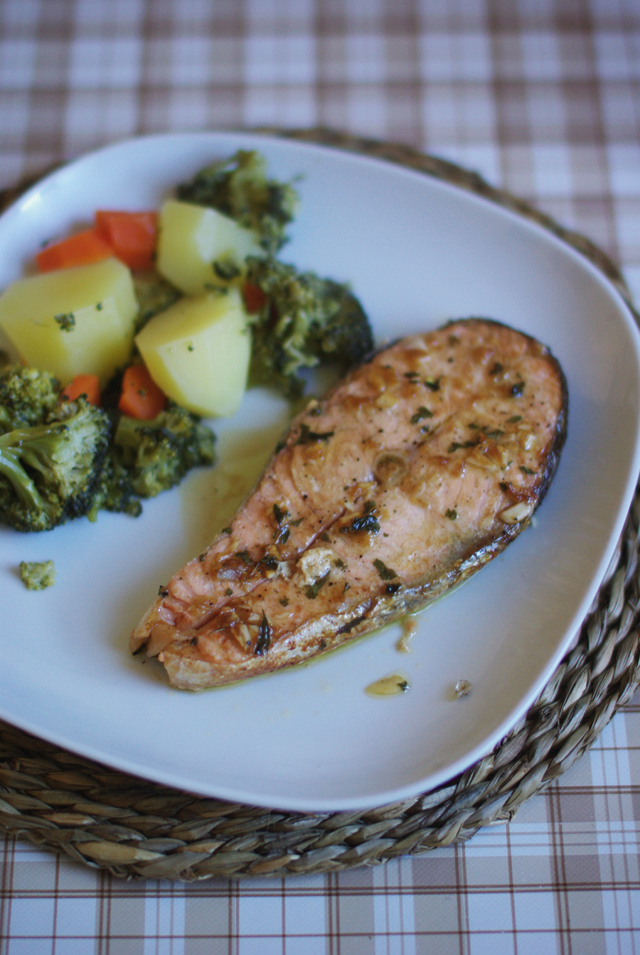 SALMÓN CON LIMÓN Y SOJA