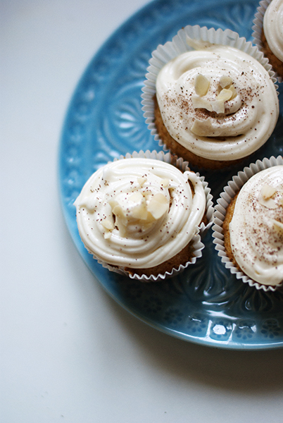 mi primer cupcake de zanahoria con cobertura de queso