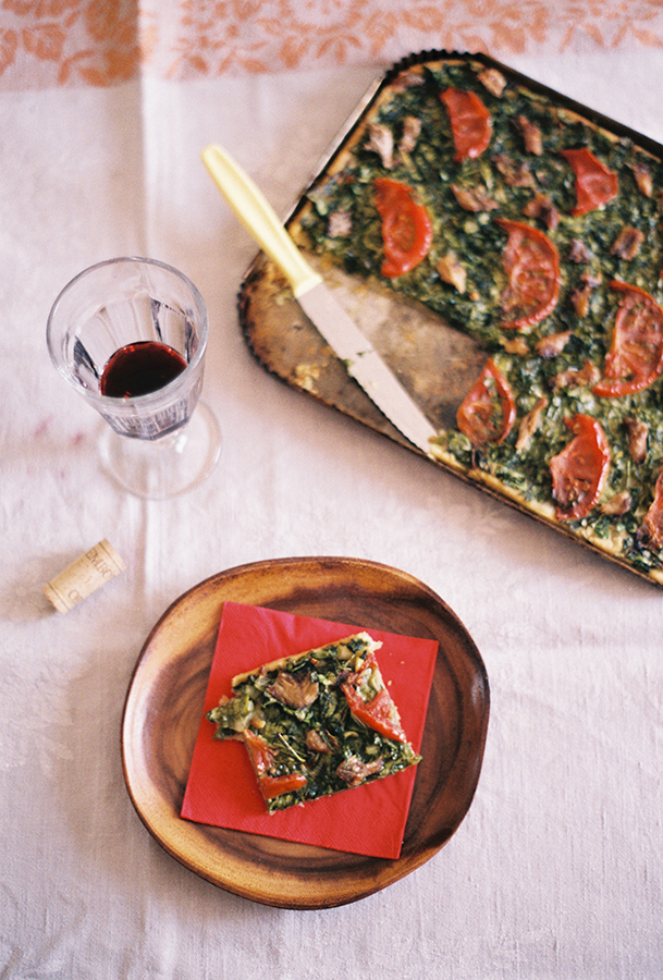 COCA DE VERDURAS CON ARENQUE