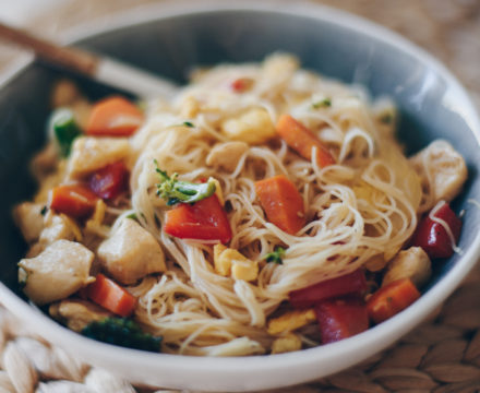 RECETA FÁCIL DE FIDEOS DE ARROZ